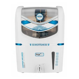 AquaX Crux White 7-Stage Alkaline RO Water Purifier (RO+UV+UF+TDS, Copper & Alkaline, 15 L/hr, 9L)
