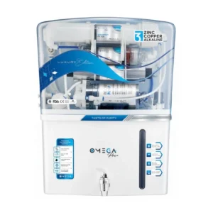 Omega Pro White 7-Stage RO Water Purifier (RO+UV+UF+TDS, Mineral Enhancer, 15-18 L/hr, 10L)